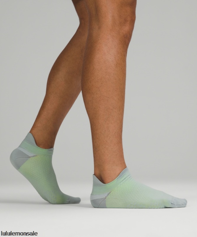 Lululemon Deutschland DELULU910 | Lululemon Deutschland Silberblau Micropillow Tab Laufsocke Leichte Dämpfung